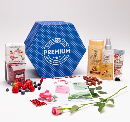 Giftboxeo s kosmetikou MIX - Modré