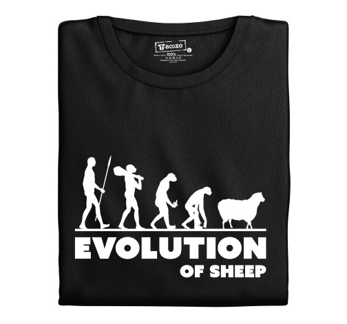 Levně Pánské tričko s potiskem "Evolution of Sheep"