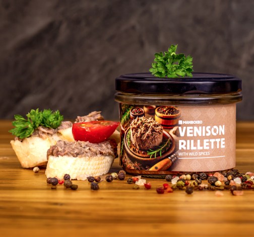 Levně Rillette z jeleního masa s divokým kořením 170 g