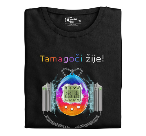 Levně Pánské tričko s potiskem "Tamagoči"