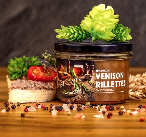 Levně Jelení rilletes konfitovaný s pivem IPA 170g