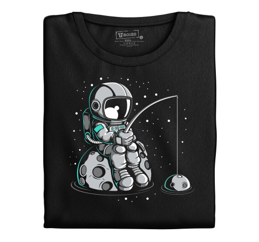 Levně Pánské tričko s potiskem “Astronaut na rybách”