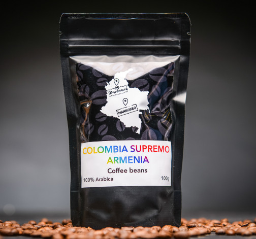 Levně kopi bean Colombia Supremo Decaf Swiss Water bezkofeinová káva Zrnková 100 g