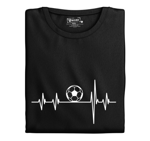 Levně Pánské tričko s potiskem "Srdeční tep Fotbal"