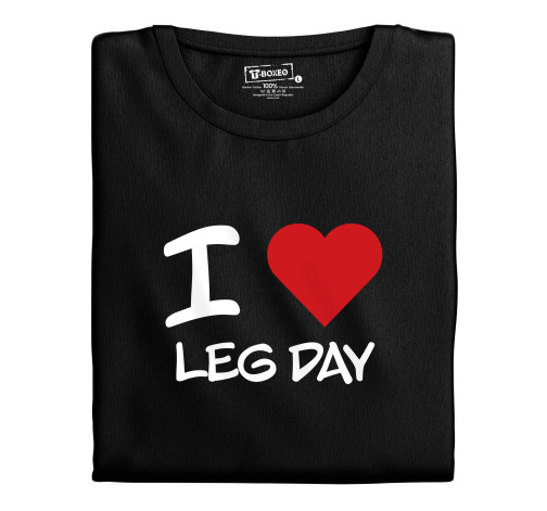 Levně Pánské tričko s potiskem “I ♥️ Leg Day”
