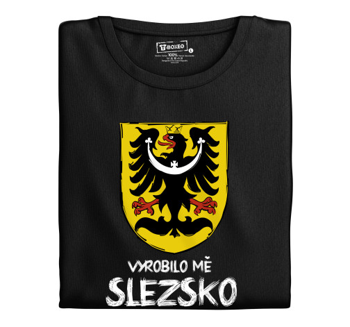 Levně Pánské tričko s potiskem “Vyrobilo mě Slezsko”