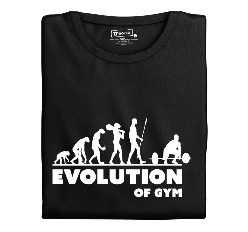 Levně Pánské tričko s potiskem "Evolution of Gym"