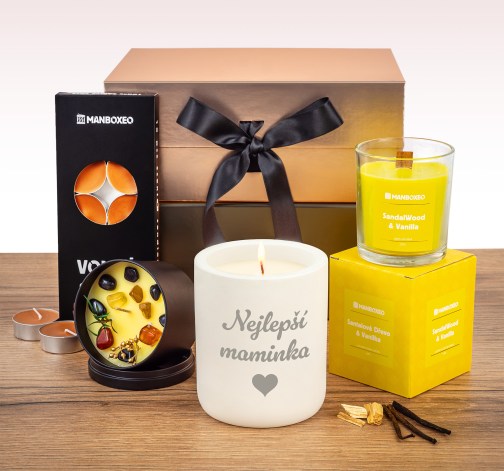 Levně Giftboxeo pro maminku plné svíček - vanilka