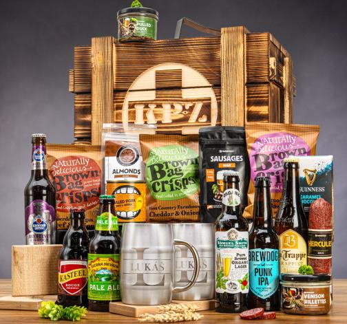 KPZ bedna pro pivaře + 2 půllitry s gravírováním