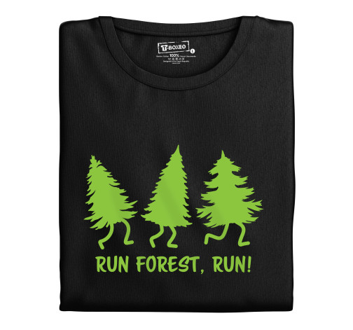 Levně Pánské tričko s potiskem “Run, forest, run”