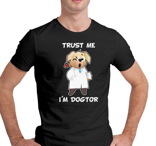 Levně Pánské tričko s potiskem “Trust me, I´m doctor”