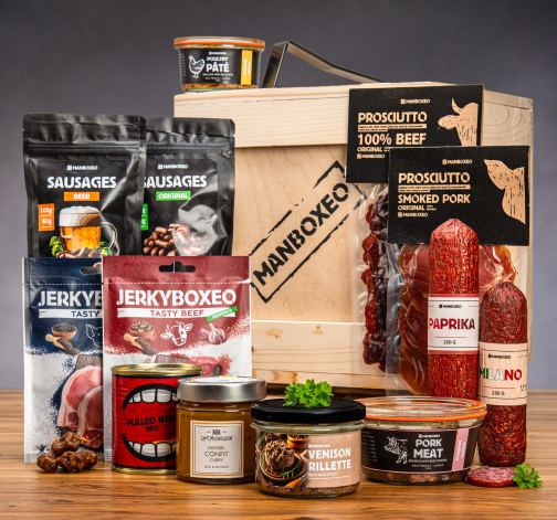 Dárková bedna pro muže s páčidlem pro masožravce XXL box (Dárkový koš)