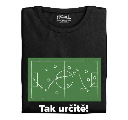 Levně Pánské tričko s potiskem "Tak určitě! - Fotbal"