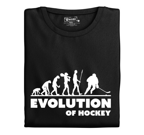 Levně Pánské tričko s potiskem "Evolution of Hockey"