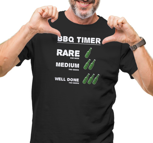 Pánské tričko s potiskem "BBQ Timer"