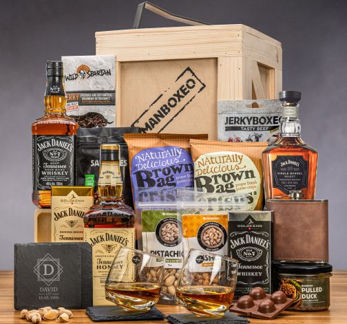 Dárková Bedna pro muže s páčidlem pro whiskaře XXL box (Dárkový koš)