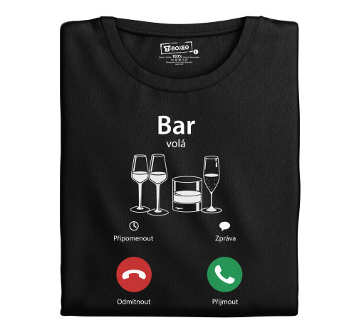 Levně Dámské tričko s potiskem “Bar volá”