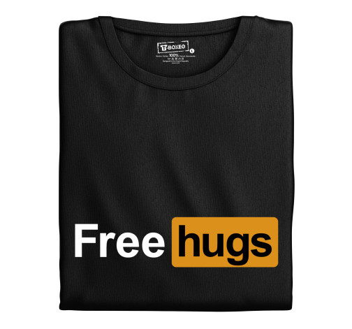 Levně Pánské tričko s potiskem “Free hugs”