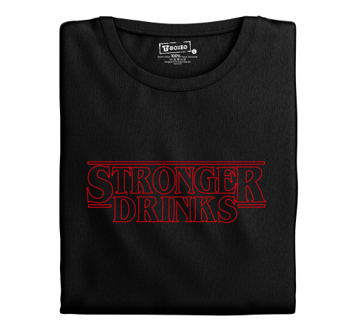 Levně Pánské tričko s potiskem “Stronger Drinks"