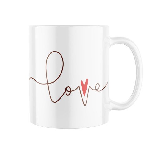 Levně Keramický hrnek s potiskem Love