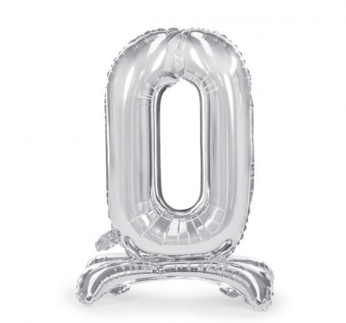 Stojící fóliový balónek ve tvaru číslice ''0''