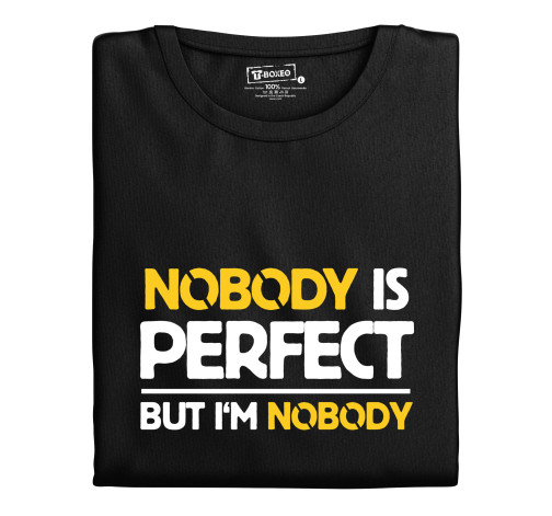 Levně Dámská tričko s potiskem “Nobody is perfect”