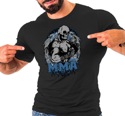 Levně Pánské tričko s potiskem “MMA, svalnatý lebkoun”
