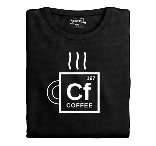 Levně Dámské tričko s potiskem “Chemická značka kávy”