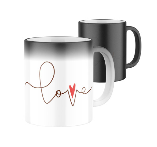 Levně Magický keramický hrnek s potiskem Love