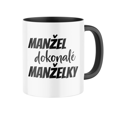 Manboxeo Keramický hrnek s potiskem Manžel dokonalé ženy 325 ml