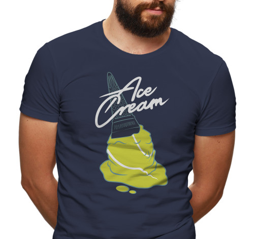 Levně Pánské tričko s potiskem "Ace cream"