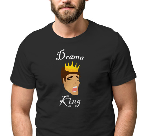 Levně Pánské tričko s potiskem “Drama King”