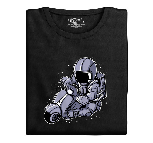 Levně Pánské tričko s potiskem “Astronaut na mopedu"