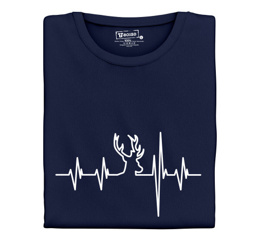 Levně Dámské tričko s potiskem "Srdeční tep Jelen"
