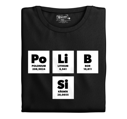 Levně Pánské tričko s potiskem “Po Li B Si”