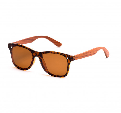 Levně Dřevěné sluneční brýle Luxury – hnědé, palisandr