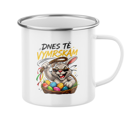 Levně Plecháček s potiskem Dnes tě vymrskám