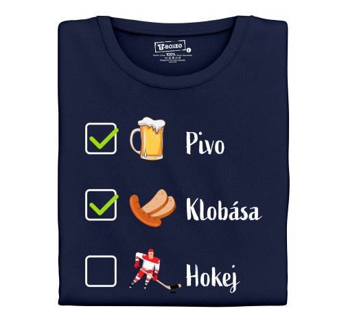 Pánské tričko s potiskem "To do list"