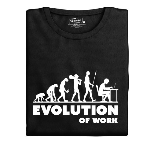 Levně Pánské tričko s potiskem "Evolution of Work"