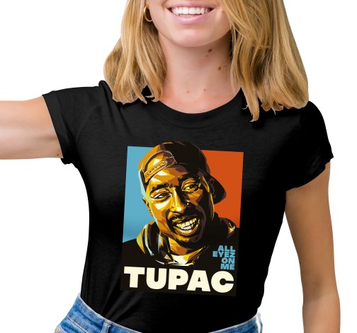Levně Dámské tričko s potiskem “Tupac”