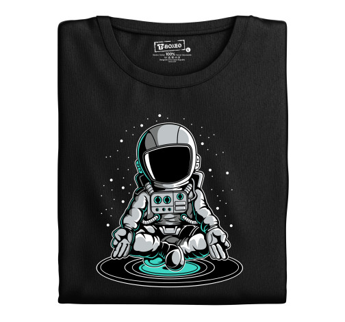 Levně Pánské tričko s potiskem “Astronaut na vinylové desce”