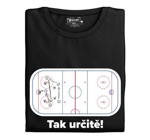 Levně Pánské tričko s potiskem "Tak určitě! - Hokej"