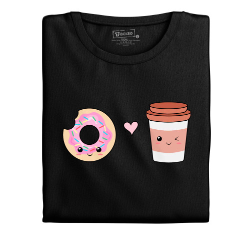 Levně Dámské tričko “Kamarádi kobliha a kafe”