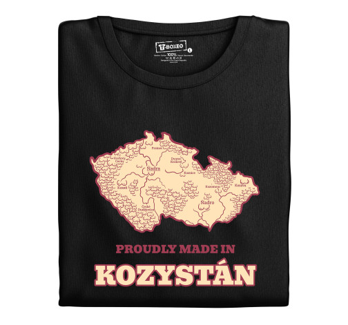 Levně Dámské tričko s potiskem "Kozystán"