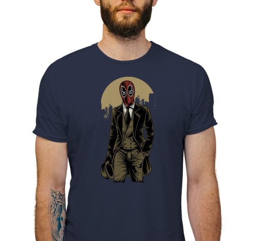 Levně Pánské tričko s potiskem “Elegán Deadpool"