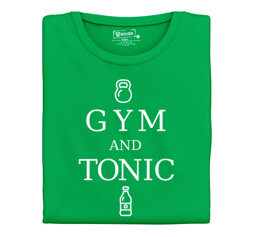 Levně Dámské tričko s potiskem “Gym and Tonic”