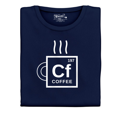 Levně Pánské tričko s potiskem “Chemická značka kávy”