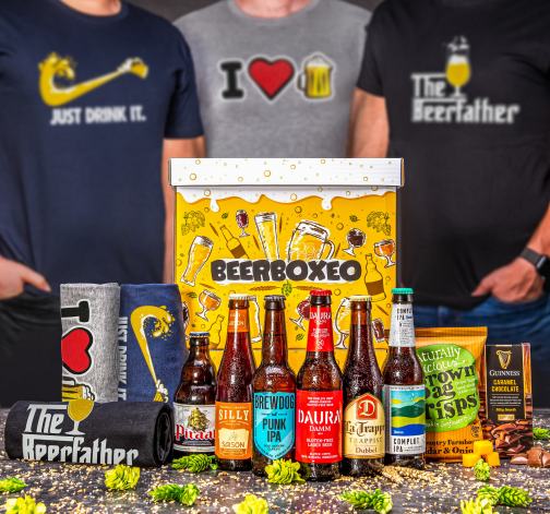 Levně Beerboxeo dárkové balení - Plné pivních speciálů EXCLUSIVE s pivním Tričkem