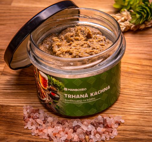 Trhaná kachna konfitovaná na ležáku 170g