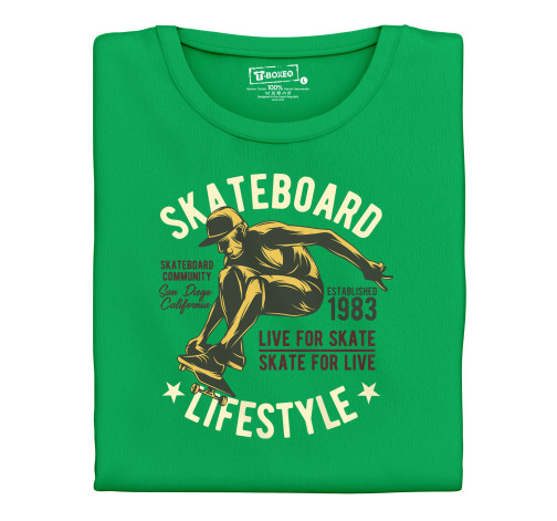 Manboxeo Pánské tričko s potiskem “Skateboard lifestyle"